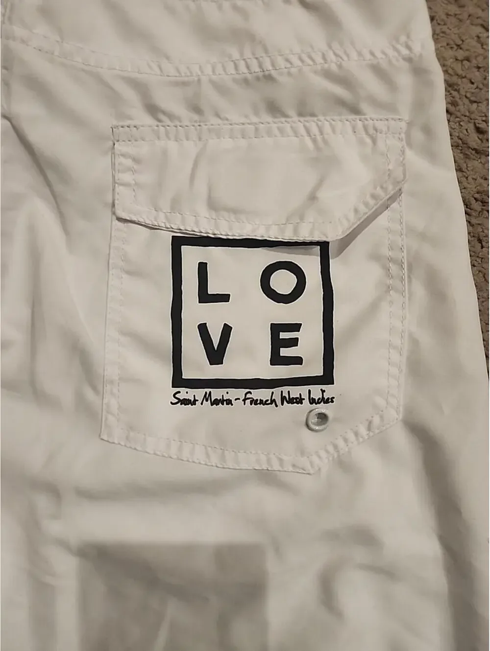 'Love' Saint Martin- French West  Indies Board Short Size 32 (085)